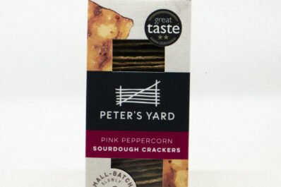 Pink Peppercorn Sourdough Crackers